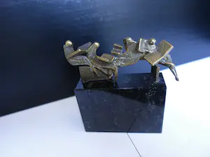 Eric Claus - de Krantlezers in brons kopen? Bied vanaf 150!