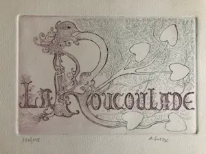 Andre Goezu - Originele ets André Goezu – "La Roucoulade" kaufen? Bieten Sie von 21!