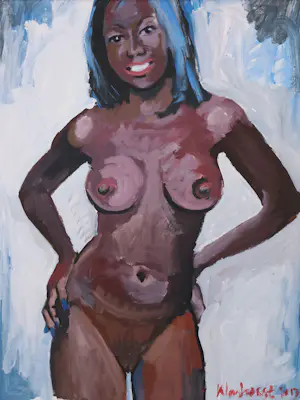 Buy Peter Klashorst - Acryl op doek, Naakt? Bid from 200!