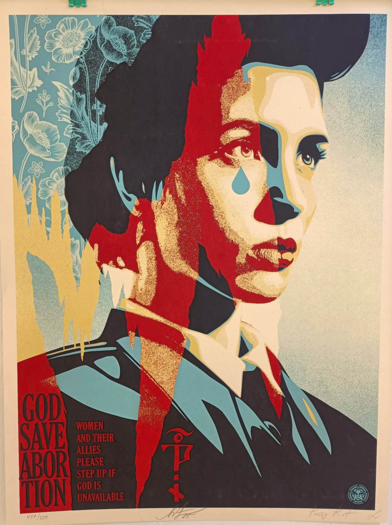 AcheterNadya Tolokonnikova - i.s.m. Shepard Fairey (OBEY) - God Save Abortion? Enchérissez de 250!