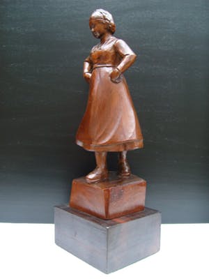 Charles van Wijk - Houten beeld -UNICA - in prijs verlaagd! kopen? Bied vanaf 350!