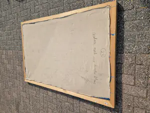 Jean-Christophe Donnadieu - Mega groot olieverf "nature morte aux buste bleu" gesigneerd kopen? Bied vanaf 91!