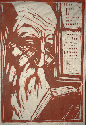 Jan Jordens - Houtsnede uit 1921 kopen? Bied vanaf 125!