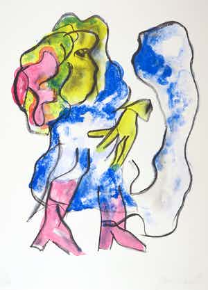 Jan Sierhuis - Litho, Flamenco verkocht voor € 1!