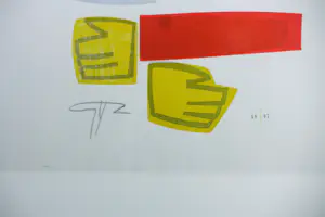 Adrian de Gijzel - Houtsnede op papier, Zonder titel - Ingelijst kopen? Bied vanaf 80!