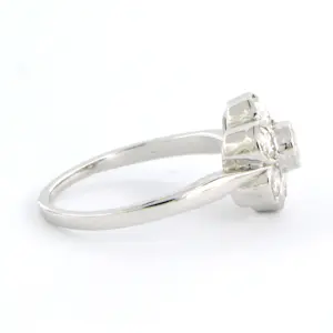14k wit gouden ring met oud Europees slijpvorm geslepen diamant tot. 0.70ct kopen? Bied vanaf 660!