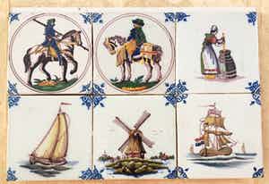 Koninklijke Tichelaar Makkum - beroepen & maritieme taferelen verkocht voor € 1!