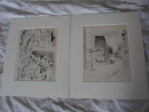 Maurice Asselin - 2 Etsen. titel, "Belleville à vol d'âme". kopen? Bied vanaf 20!