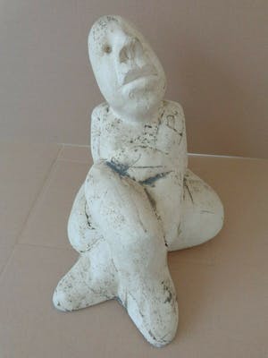 Sjer Jacobs - FIGUUR / SCULPTUUR KERAMIEK / H=28cm / SIG / UNIEK STUK kopen? Bied vanaf 90!