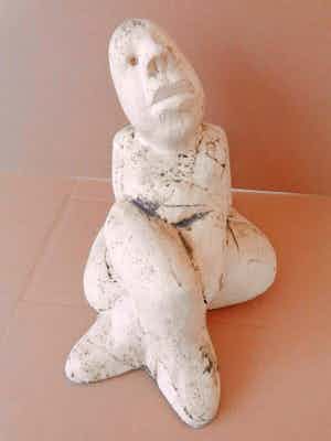 Sjer Jacobs - FIGUUR / SCULPTUUR KERAMIEK / H=28cm / SIG / UNIEK STUK verkocht voor € 90!