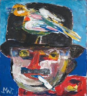 Martin van Wordragen - Olieverf op doek, Stadsfiguur - Ingelijst kopen? Bied vanaf 200!