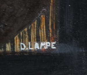 Dagmar Lampe - Gemengde techniek op paneel, Foetus kopen? Bied vanaf 1!