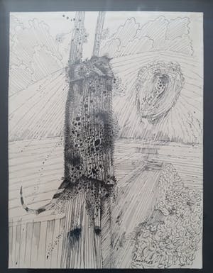 Lucebert - Landschap met figuratief persoon kopen? Bied vanaf 650!