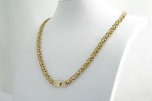 83 - Robuust (76.5gr)  geel-gouden "Konings" collier - 14 karaat - lang model kopen? Bied vanaf 1830!