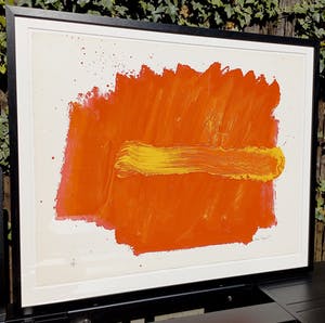 Bram Bogart - Abstracte compositie, litho (netjes ingelijst) kopen? Bied vanaf 475!