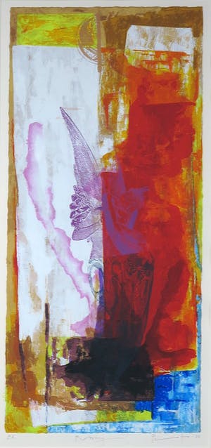 Piotr Konkel - Zeefdruk, Rising - Ingelijst (Groot) kopen? Bied vanaf 35!