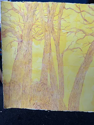 Ger Daniels - Boom in bruin en geel kopen? Bied vanaf 40!