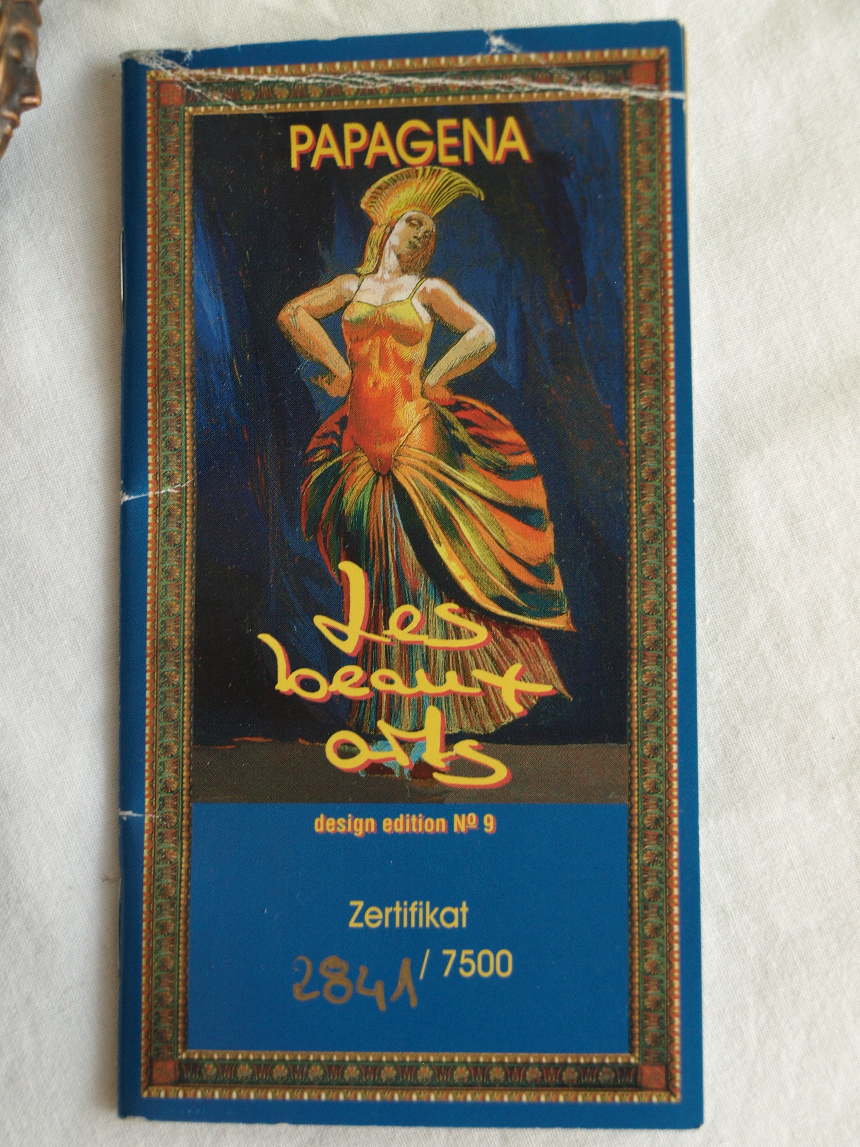 Ernst Fuchs - Bronzen beeld op parfumfles , Papagena – 1998  kopen? Bied vanaf 175!