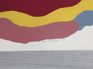Ger van Elk - Abstracte kleurencompositie - Gouache kopen? Bied vanaf 225!