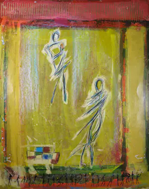 Ad Arma - Handbewerkte zeefdruk op board, Uit de serie 'India' nr. 95 kopen? Bied vanaf 50!