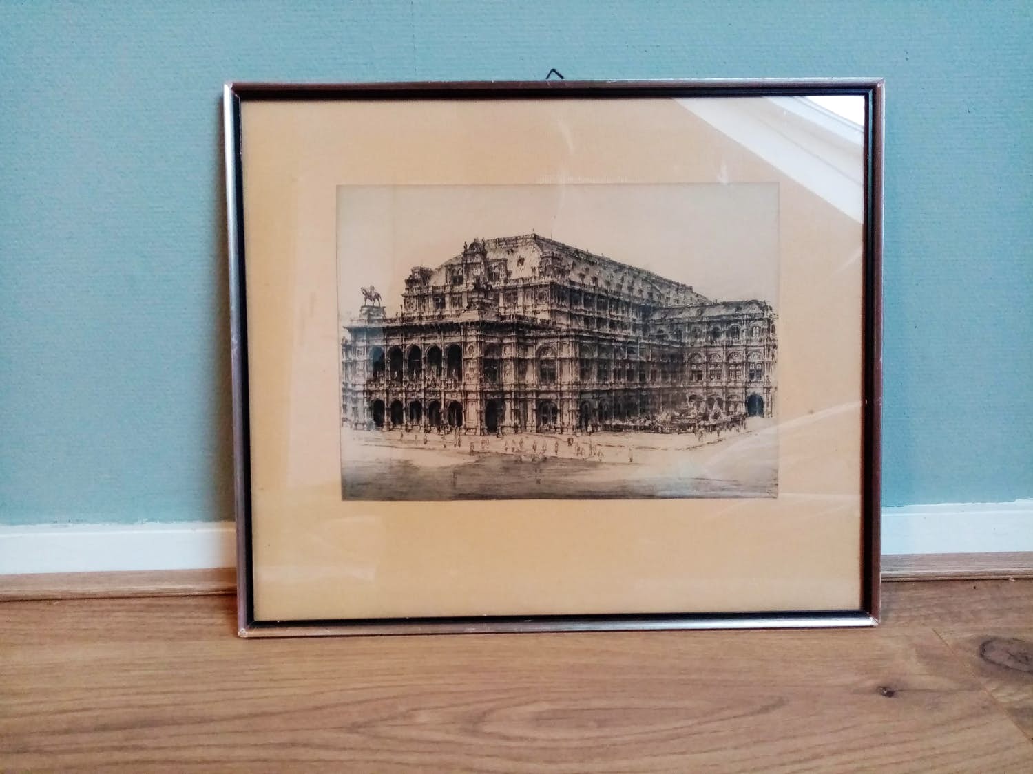 Niet of onleesbaar gesigneerd - Prachtige tekening Staatsopera Wenen kopen? Bied vanaf 1!