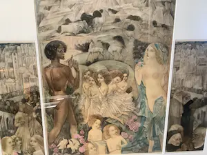 Willem van Konijnenburg - Drieluik - ontsluiering , prachtig ingelijst kopen? Bied vanaf 50!