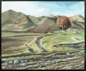 Liz Strick - Olieverf op doek, Faryab Province (heading towards Mazar-e-Shariff) kopen? Bied vanaf 1!