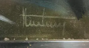 Roger Thalamy - Olieverf op doek, Galaxie - Ingelijst kopen? Bied vanaf 1!