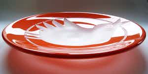 Corneille - kristallen schaal ‘Oiseaux’ – 2000 – oplage 8 ex. - Royal Leerdam verkocht voor € 850!