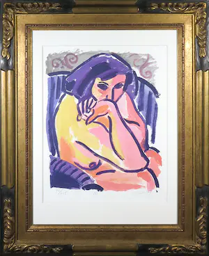 Corneille - Twee zeldzame litho's naar Matisse en Picasso, Wanda en Groene vrouw - Ingelijst kopen? Bied vanaf 850!