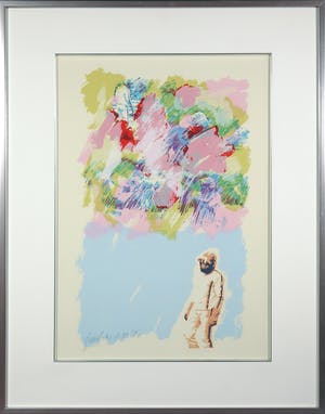 Frank Gude - Zeefdruk, Coureur - Ingelijst kopen? Bied vanaf 1!