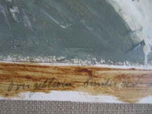 Albert Grosfeld - Schilderij op papier "Overgebleven bunker resten" kopen? Bied vanaf 35!