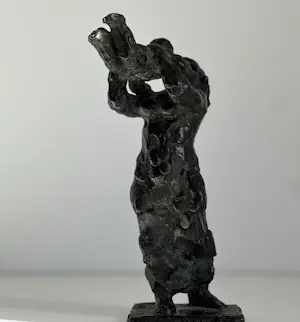 Frank Letterie - Bronzen sculptuur | 'Moeder en kind' | 1989 kopen? Bied vanaf 375!
