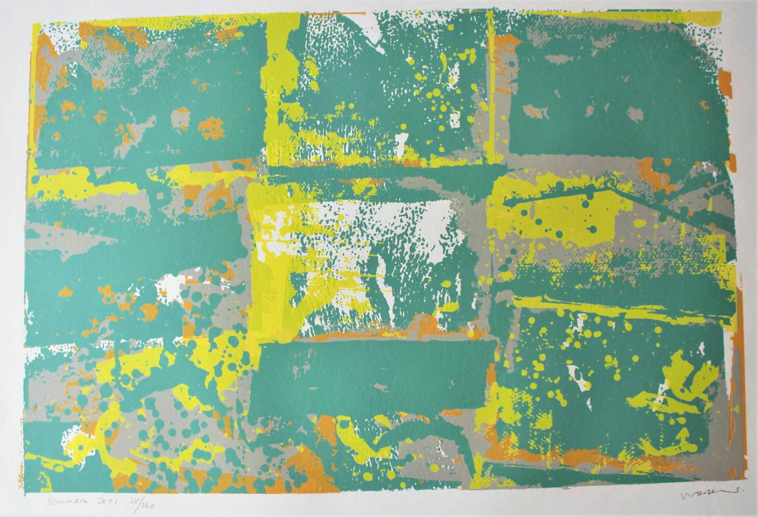 Buy Walter Darby Bannard - "Sommer Joys" - Siebdruck - Auflage von 160 - signiert - (97 x 64 cm)? Bid from 199!