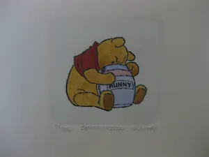Niet of onleesbaar gesigneerd - 12 Handgekleurde etsjes van Winnie the Pooh/Disney kopen? Bied vanaf 1!
