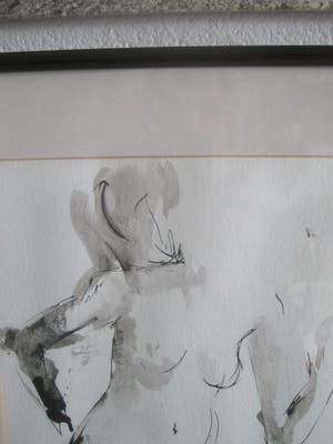 Niet of onleesbaar gesigneerd - Tine Lievens: Staand Naakt. kopen? Bied vanaf 1!