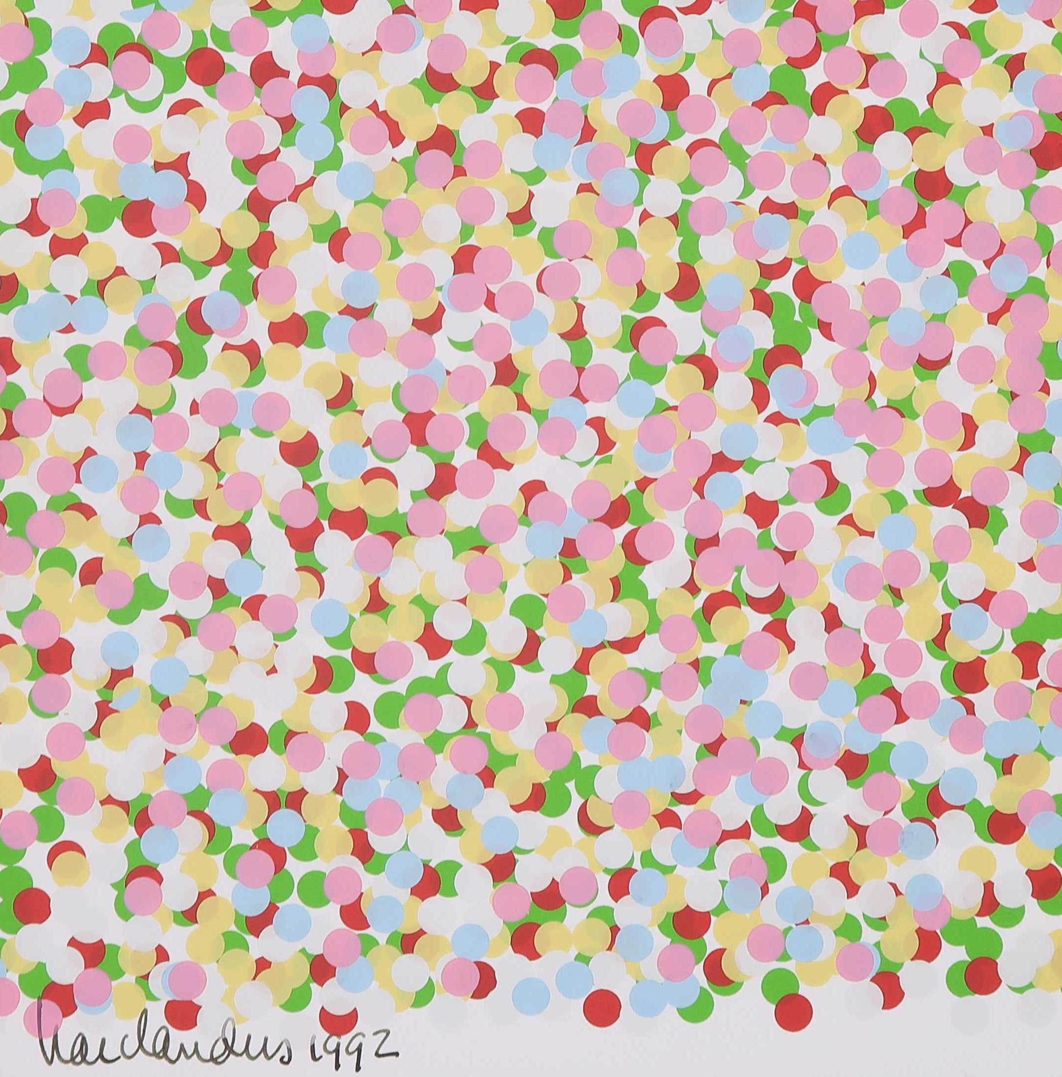 Har Sanders - Zeefdruk, Confetti verkocht voor € 35!