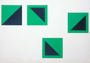 Paul Combrink - Gouache op karton, Variatie met vorm I kopen? Bied vanaf 1!