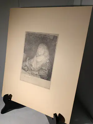 Rembrandt van Rijn - Man at a Desk, Wearing a Cross and Chain), gemaakt in 1641 kopen? Bied vanaf 75!