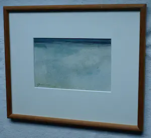 Gerard van de Weerd - Ingelijste aquarel , Landschap in Drenthe kopen? Bied vanaf 50!