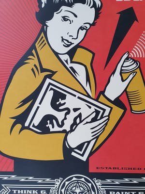 Shepard Fairey - OBEY STAY UP GIRL kopen? Bied vanaf 1!
