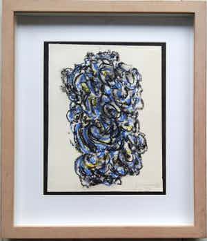 Theo Wolvecamp - Abstracte compositie verkocht voor € 325!