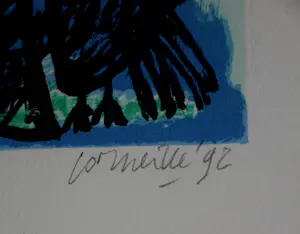 Corneille - Ingelijste zeefdruk: Trois images d'un été - 1992 kopen? Bied vanaf 249!