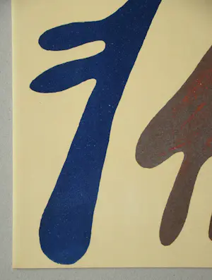 Buy Hans Arp - Hoofd, torso en navel op tafel - 1962 - Originele litho? Bid from 180!