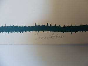 Evelyn Jansen - Zeefdruk. Titel, "Innen Leben". kopen? Bied vanaf 25!