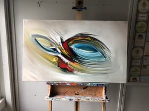 Gena - Abstract “ Storm “ kopen? Bied vanaf 150!