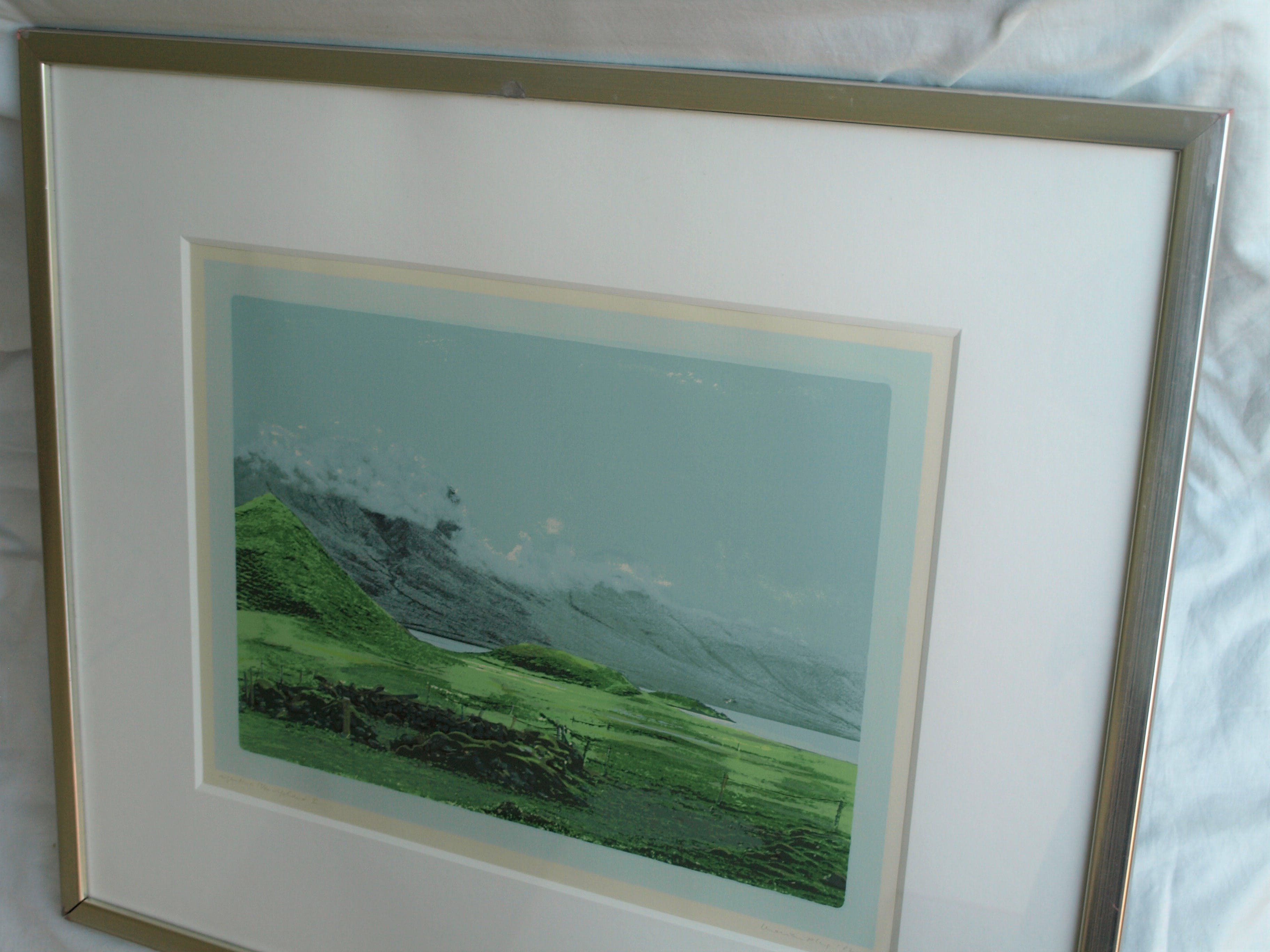 Marian Plug - Zeefdruk , IJsland I – gesigneerd & ingelijst – 1982 kopen? Bied vanaf 30!