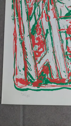 Fred Bervoets - Handgesigneerd , genummerd zeefdruk Bert Bervoets , kopen? Bied vanaf 85!