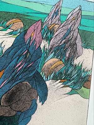 Wolff Buchholz - Zeefdruk - Nr 595 - Bergen kopen? Bied vanaf 25!