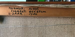 Mateo van den Heuvel - Acryl op doek - 1980 - Gesigneerd - Kleurrijk werk kopen? Bied vanaf 1!